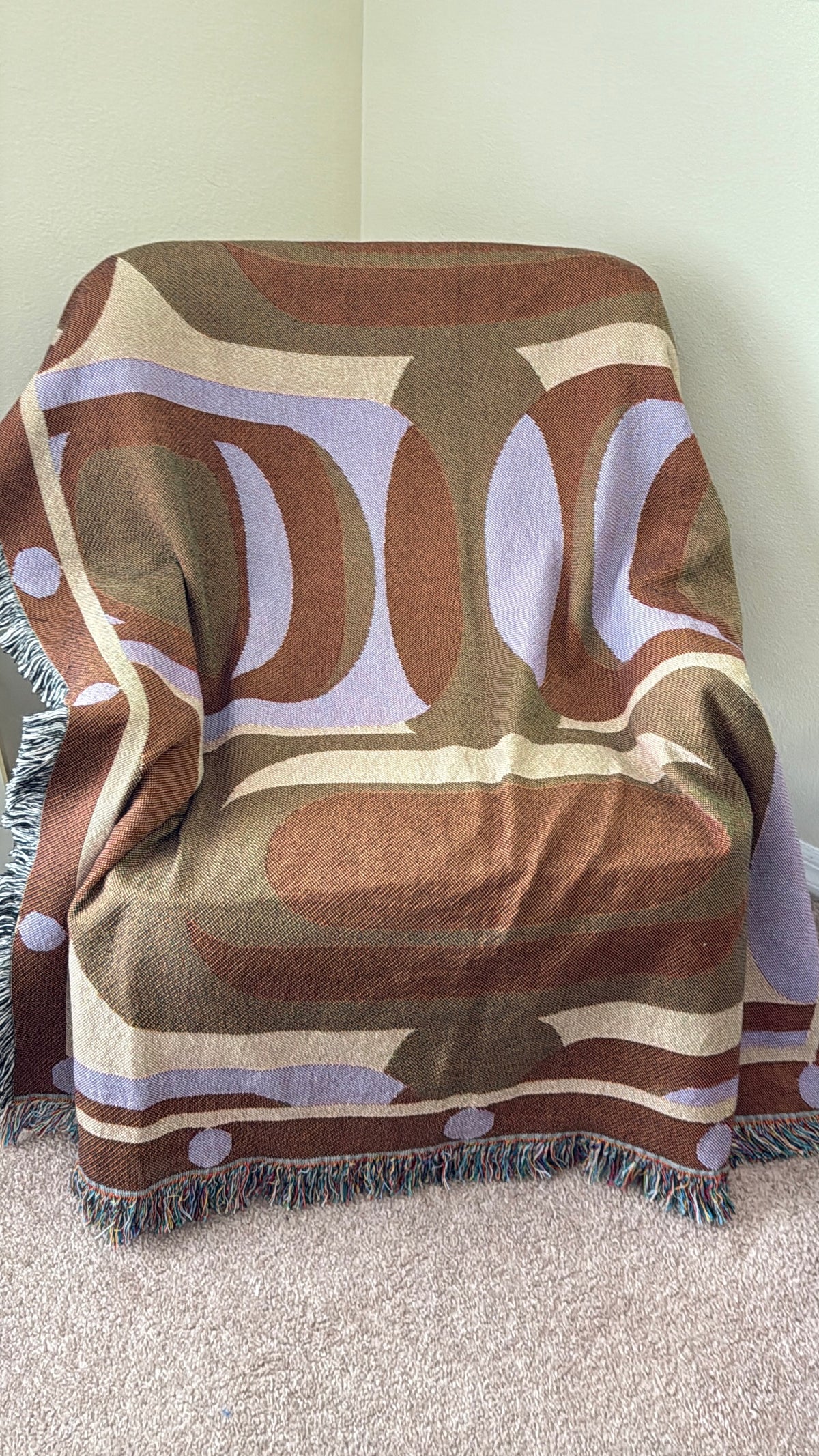 Woven Cotton Throw Blanket | 54" × 72"
