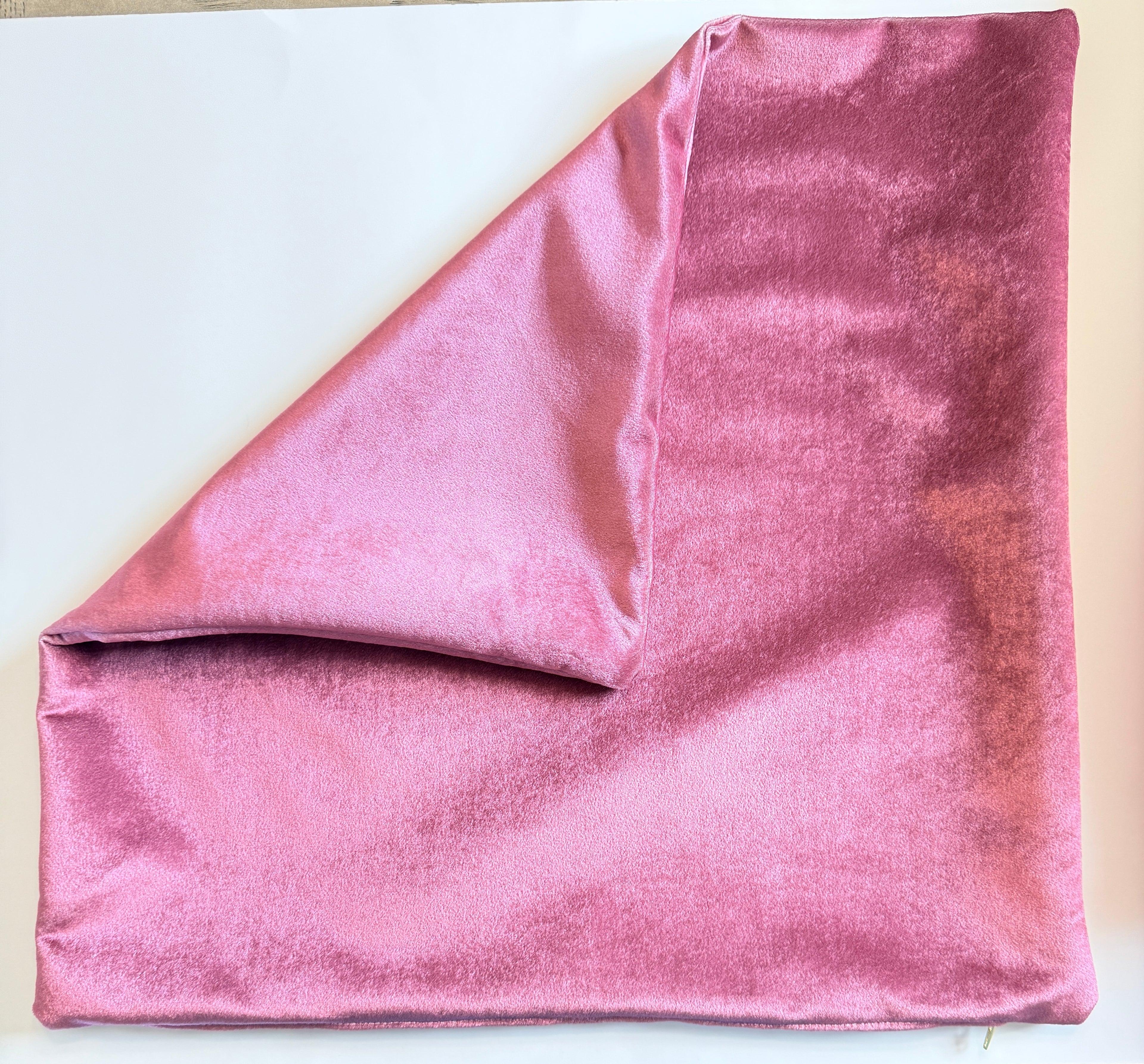 Velvet 20x20" Throw Pillow – Blush Luxury Accent Cushion