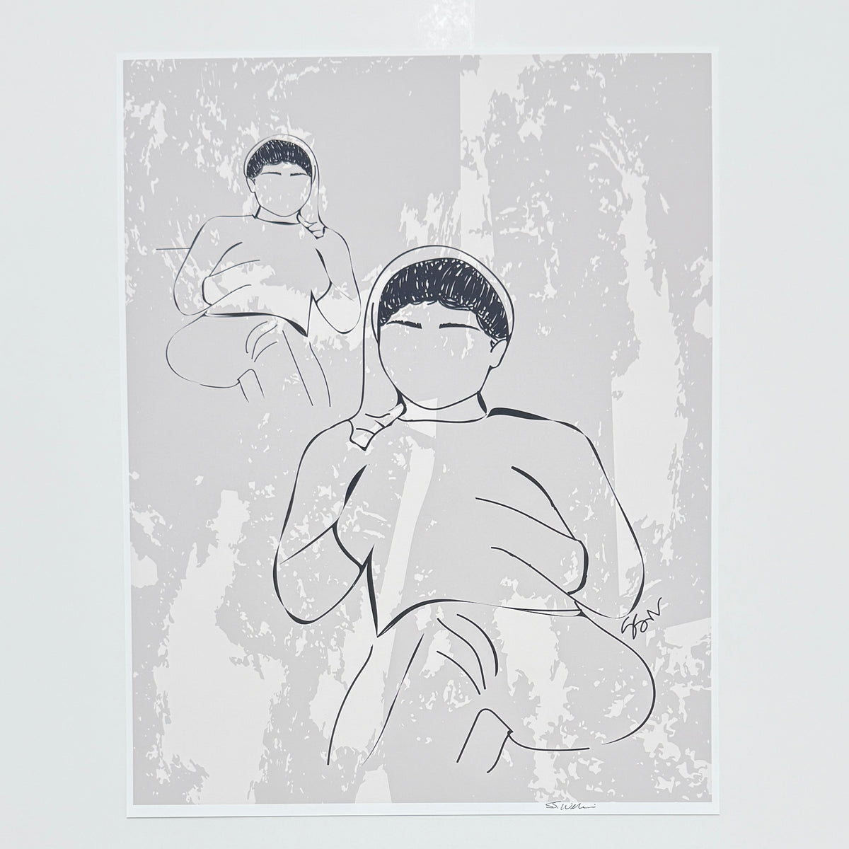 Art Print '2 Women'