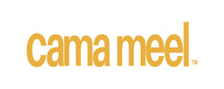 Logo of 'cama meel' with a yellow color on a white background