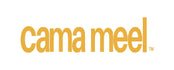 Logo of 'cama meel' with a yellow color on a white background