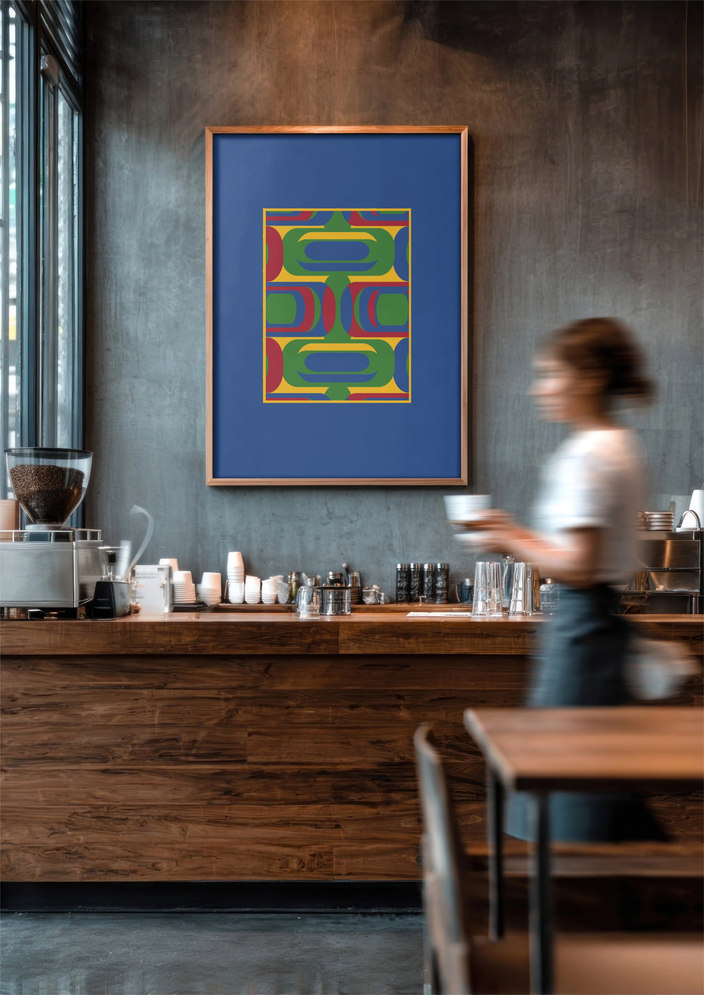 Ovals and Pearls | Art Print in Multi or Brown